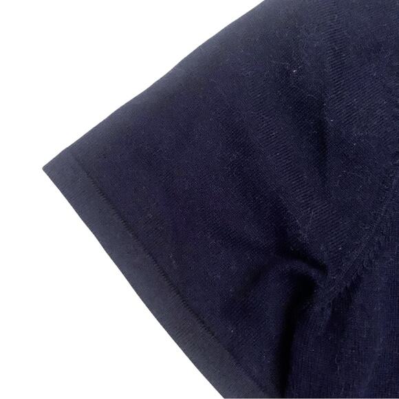 Tommy Hilfiger Plaid Navy Blue Red Short Sleeve Sweater Top Size Small Checkered - Picture 8 of 10